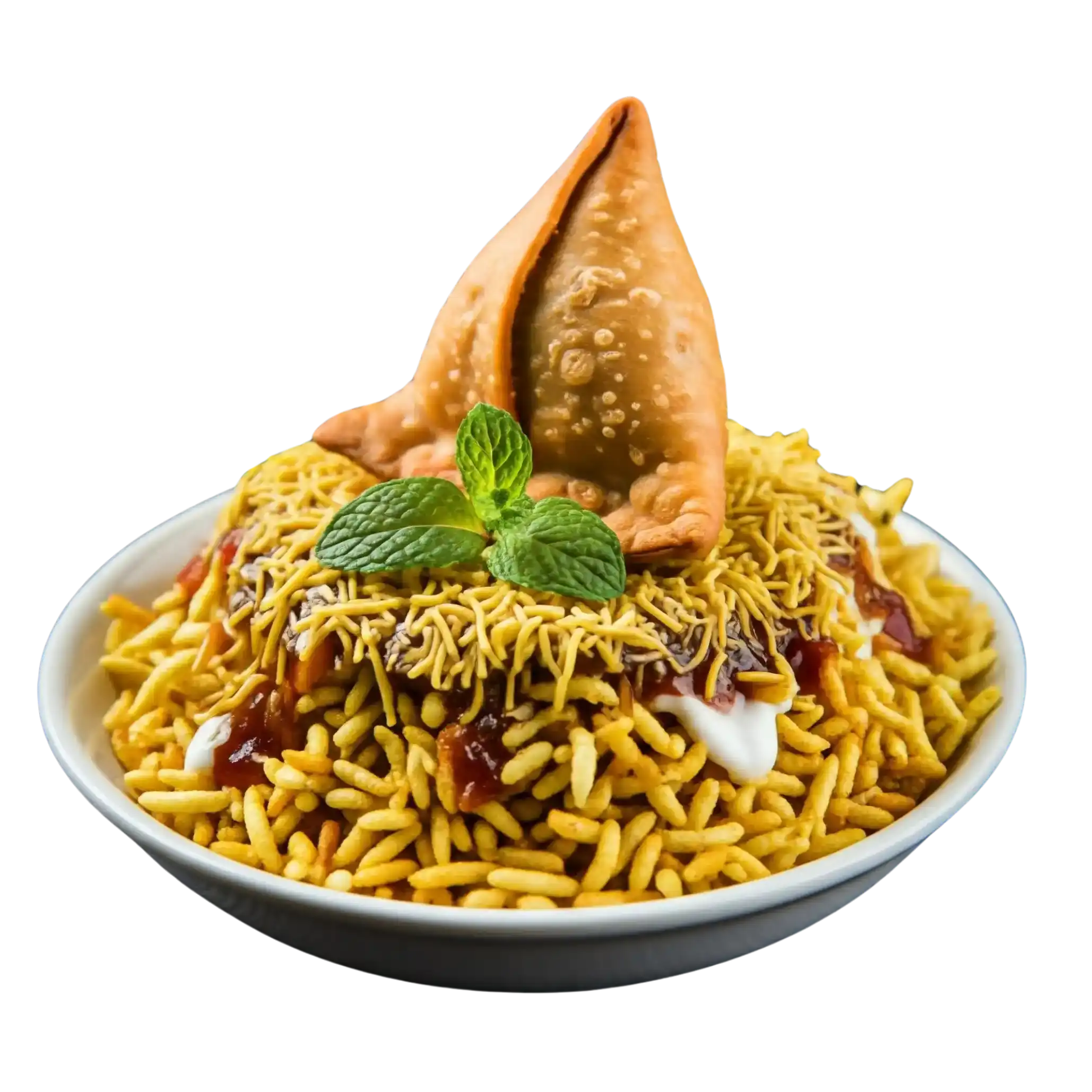 Samosa Bhel Chaat at Athidi Indian